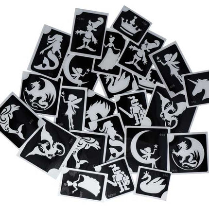 Superstar Superstar Glittertattoo sjablonenset Fantasy Fairytale XL 98813