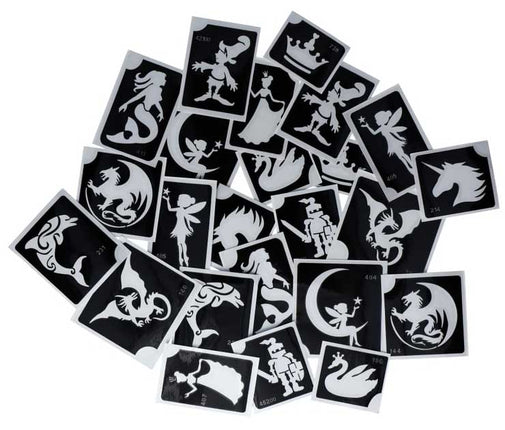 Superstar Superstar Glittertattoo sjablonenset Fantasy Fairytale XL 98813