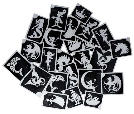 Superstar Superstar Glittertattoo sjablonenset Fantasy Fairytale XL 98813
