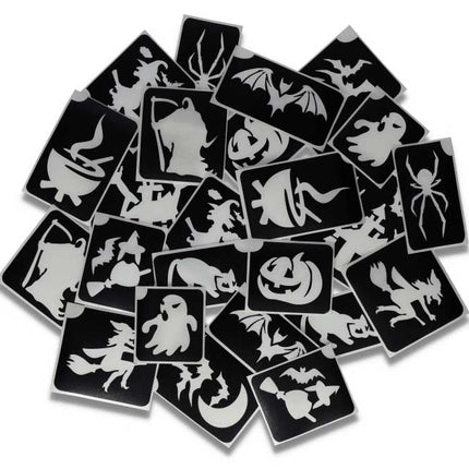 Superstar Superstar Glittertattoo sjablonenset Halloween XL 98814