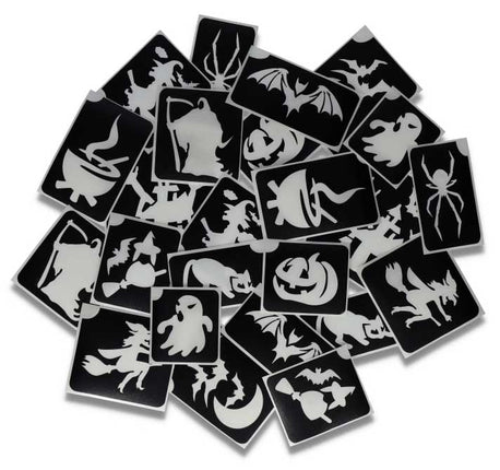 Superstar Superstar Glittertattoo sjablonenset Halloween XL 98814