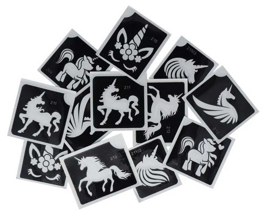 Superstar Superstar Glittertattoo sjablonenset Unicorn 98806