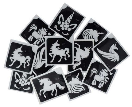 Superstar Superstar Glittertattoo sjablonenset Unicorn 98806