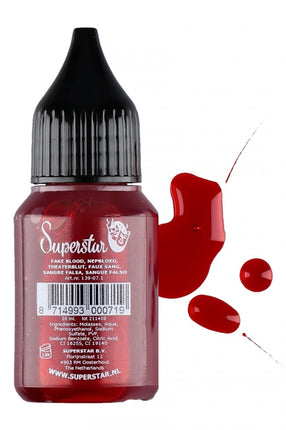 Superstar Superstar Kunstbloed hel rood dik stollend 20ml