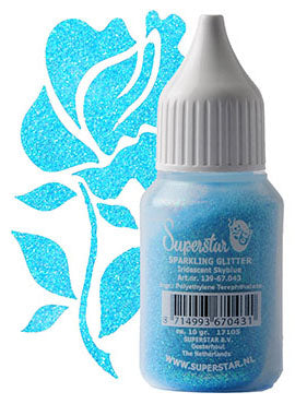 Superstar Superstar sparkling glitter iridescent skyblue