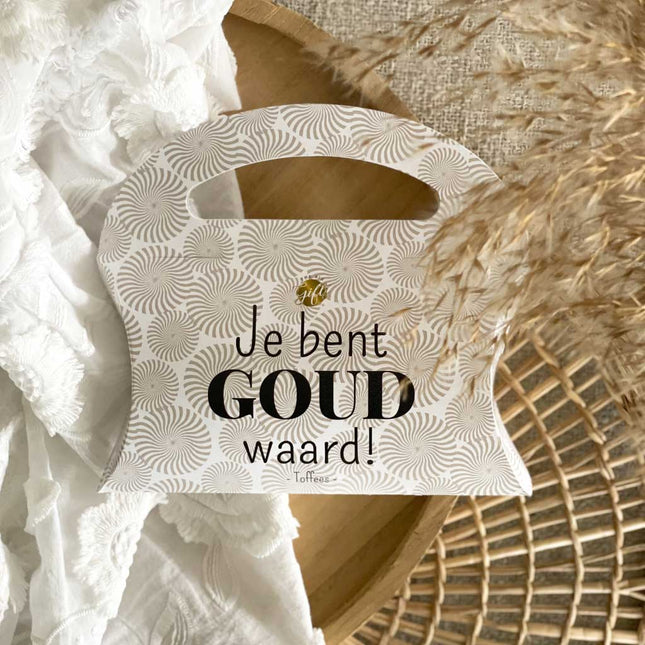 The Big Gifts Snoep Tasje Je Bent Goud Waard