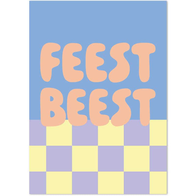 The Card Company Ansichtkaart Feest Beest