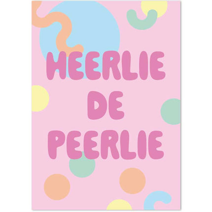The Card Company Ansichtkaart Heerlie de Peerlie