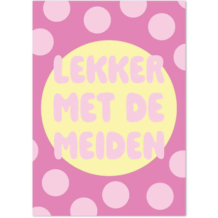 The Card Company Ansichtkaart Lekker Met De Meiden