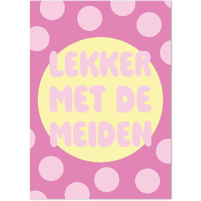 The Card Company Ansichtkaart Lekker Met De Meiden