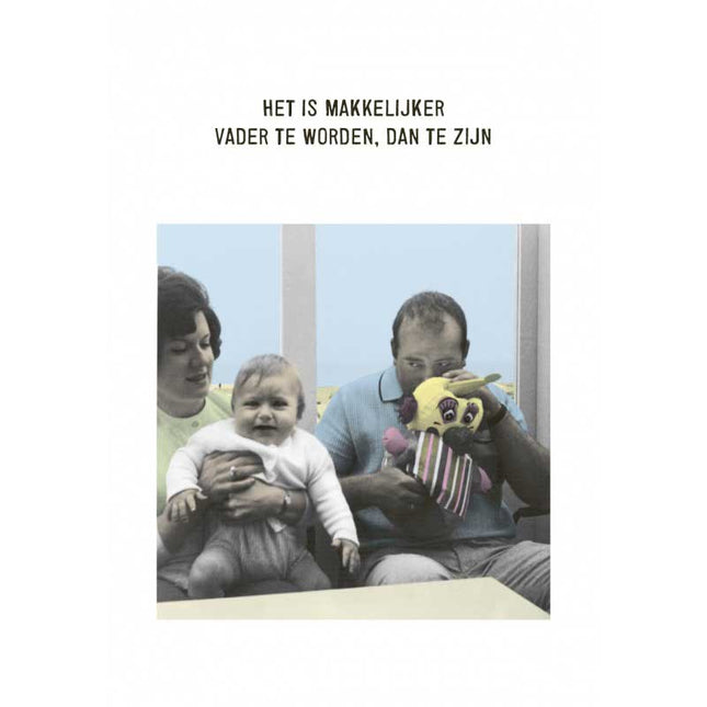 The Card Company Ansichtkaart Makkelijker Vader Te Worden