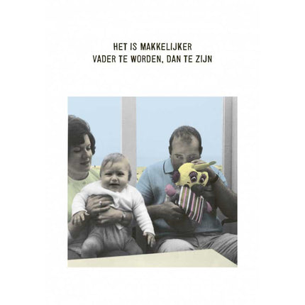 The Card Company Ansichtkaart Makkelijker Vader Te Worden