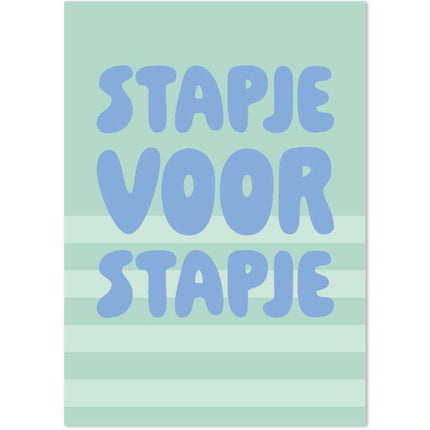 The Card Company Ansichtkaart Stapje Voor Stapje