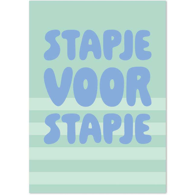 The Card Company Ansichtkaart Stapje Voor Stapje