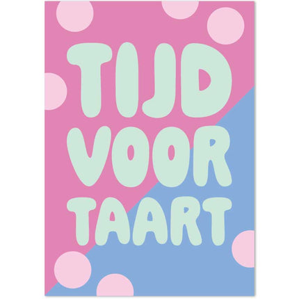 The Card Company Ansichtkaart Tijd Voor Taart