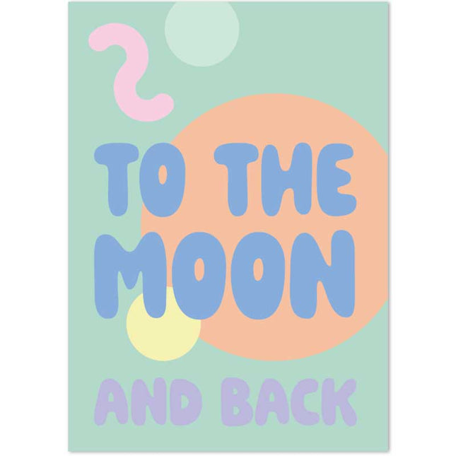 The Card Company Ansichtkaart To The Moon And Back