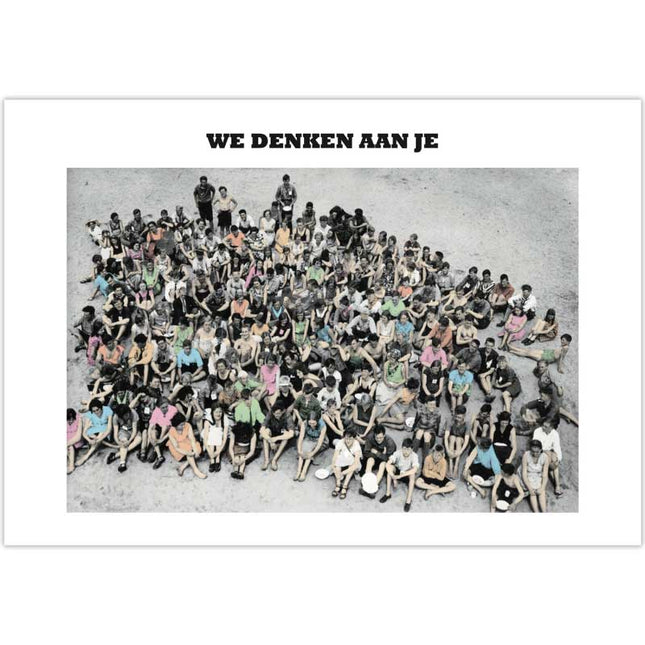 The Card Company Ansichtkaart We Denken Aan Je