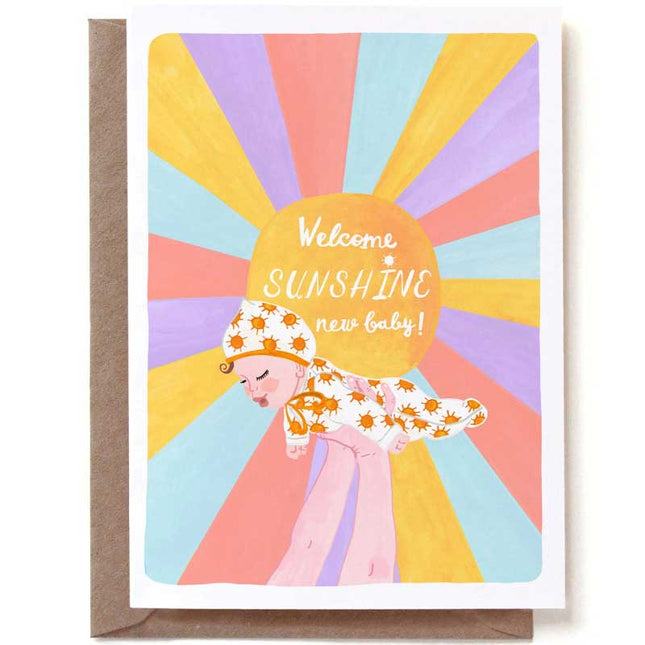 The Card Company Wenskaart Baby Sunshine