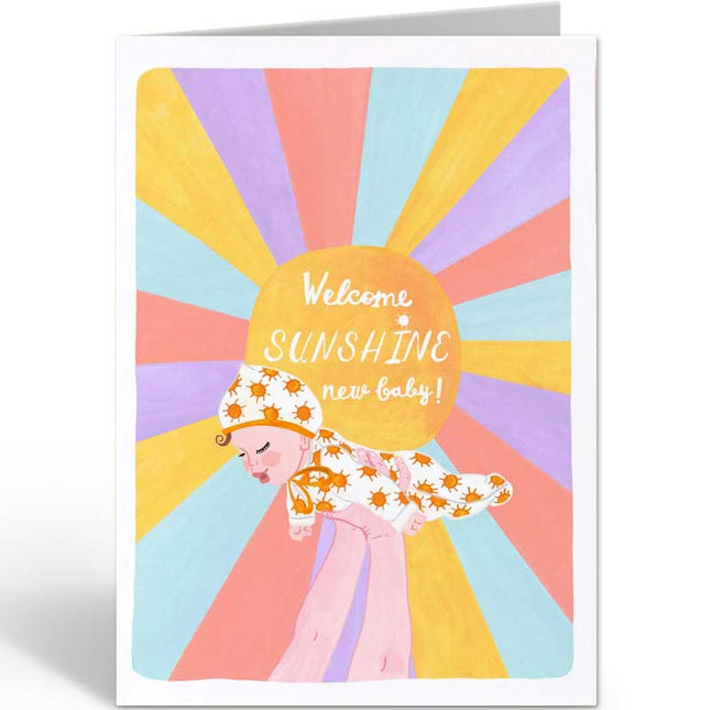 The Card Company Wenskaart Baby Sunshine