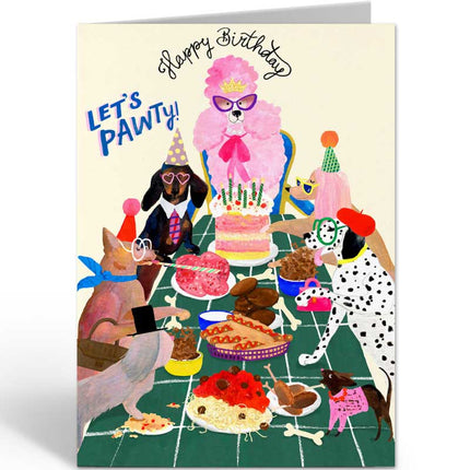 The Card Company Wenskaart Birthday Party Dogs