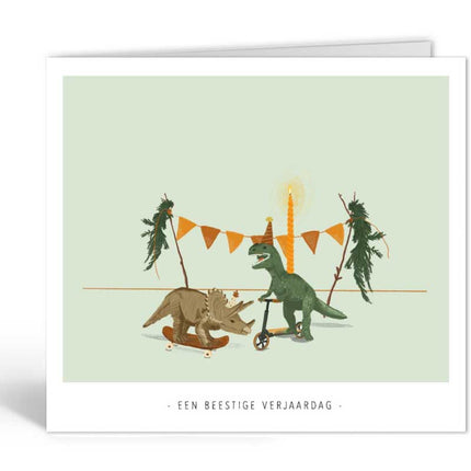 The Card Company Wenskaart Een Beestige Verjaardag