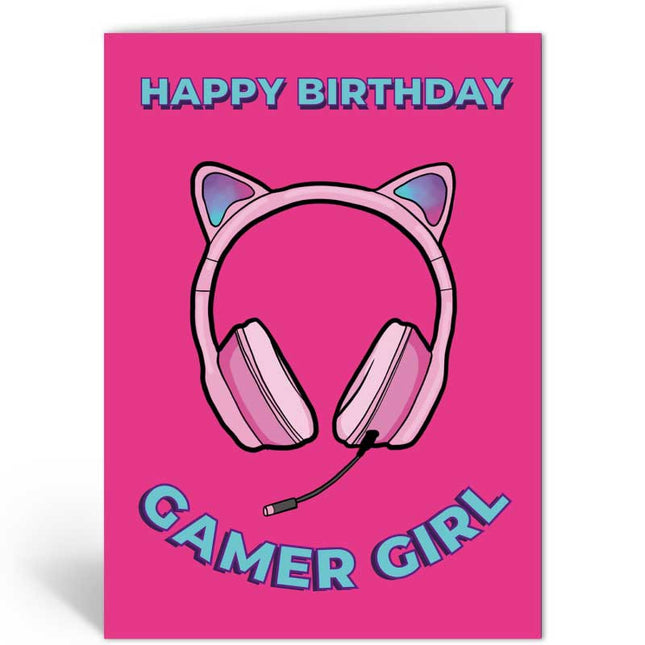 The Card Company Wenskaart Gamer Girl