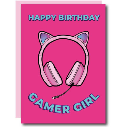 The Card Company Wenskaart Gamer Girl