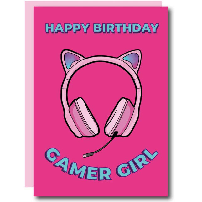 The Card Company Wenskaart Gamer Girl