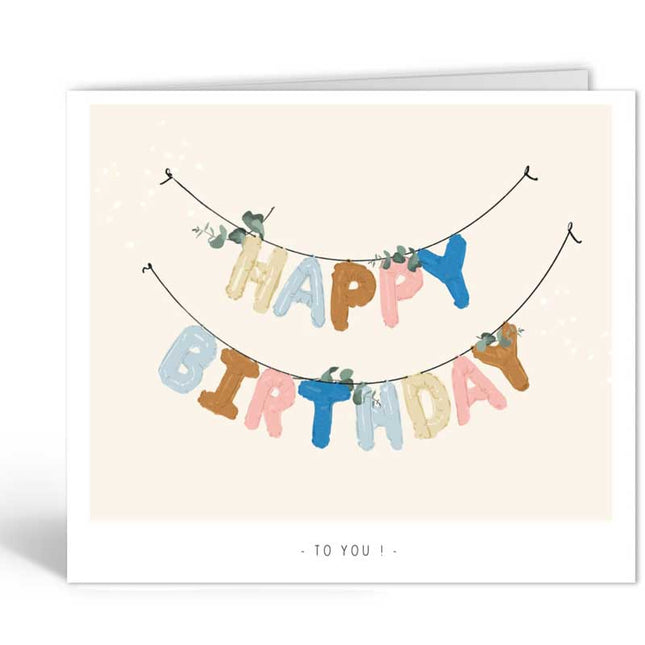 The Card Company Wenskaart Happy Birthday To You