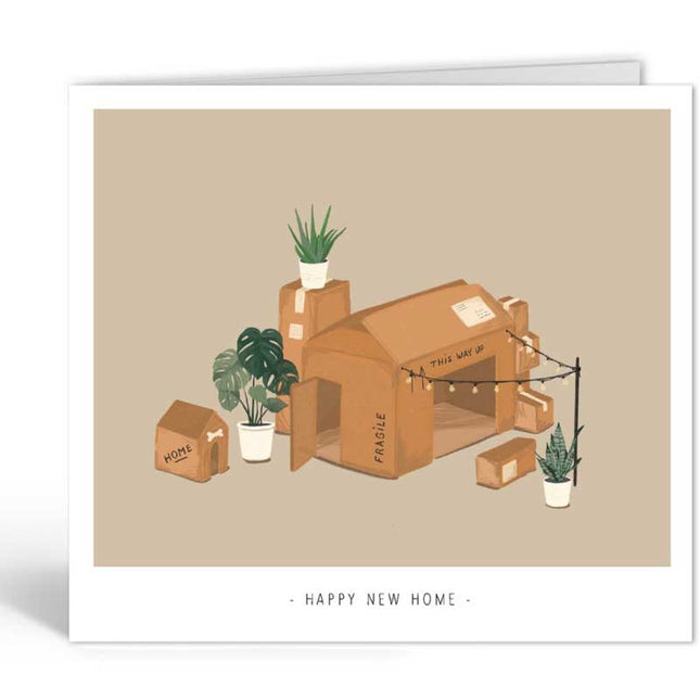 The Card Company Wenskaart Happy Home
