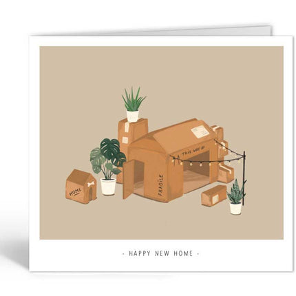 The Card Company Wenskaart Happy Home