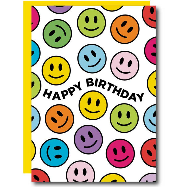 The Card Company Wenskaart Smiley Colors