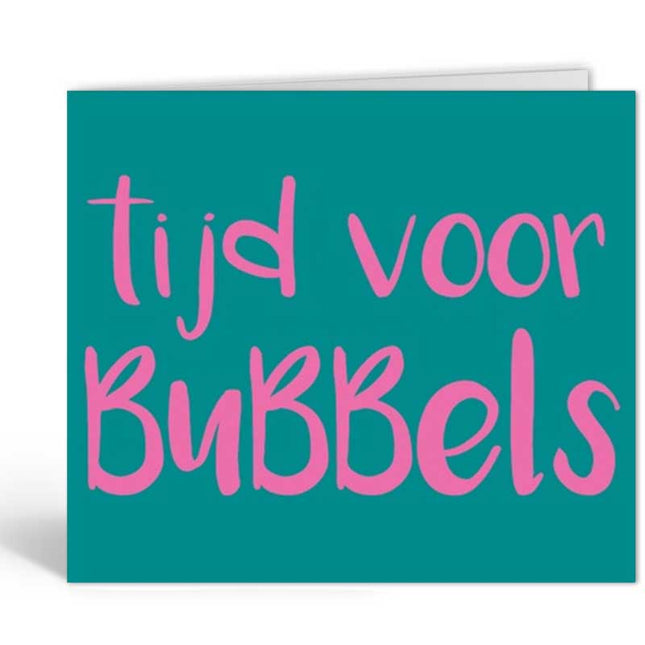 The Card Company Wenskaart Tijd Voor Bubbels