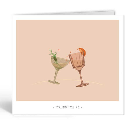 The Card Company Wenskaart T'sjing T'sjing