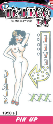 Tinsley Transfers 1950s Pin Up Girl Tattoos