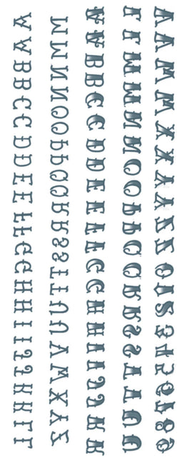 Tinsley Transfers Alfabet Traditioneel Knokkels Tattoos