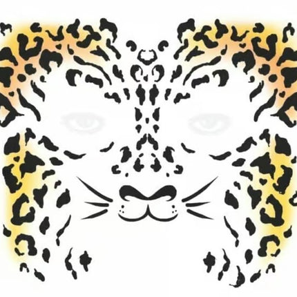 Tinsley Transfers Cheetah Face Tattoos