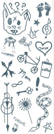 Tinsley Transfers Hipster Tattoos