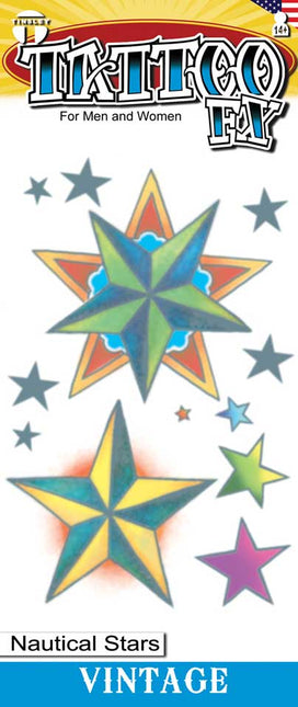 Tinsley Transfers Nautical Stars Vintage Tattoos