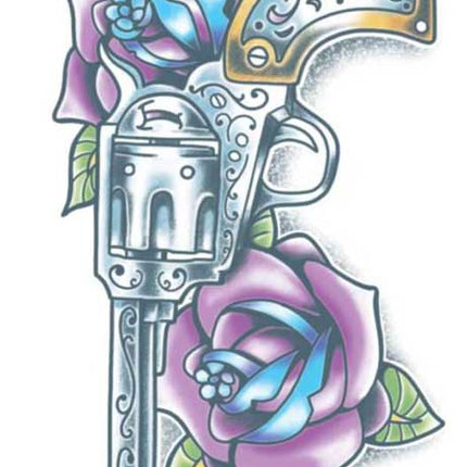 Tinsley Transfers Pistool Day Of The Dead Tattoo