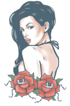 Tinsley Transfers Roos Pin Up Biker Tattoos