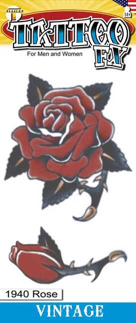 Tinsley Transfers Roses Vintage Tattoos
