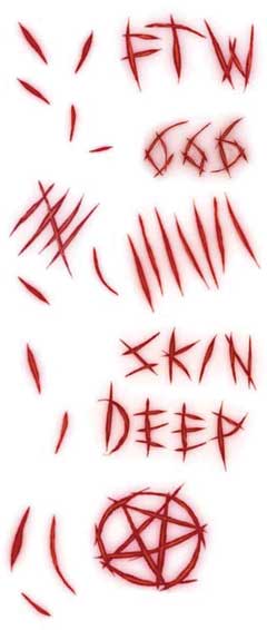 Tinsley Transfers Snijwonden Trauma FX Tattoos