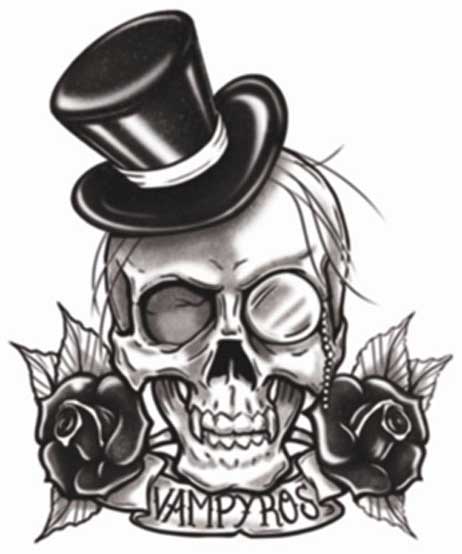Tinsley Transfers Vampyros Goth Tattoos