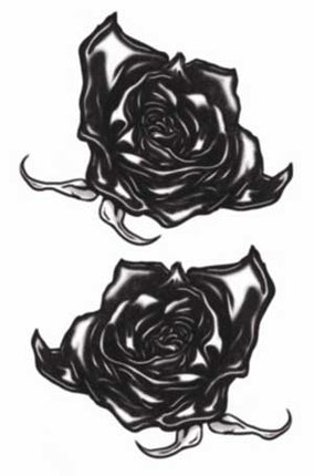 Tinsley Transfers Zwarte Rozen Goth Tattoos