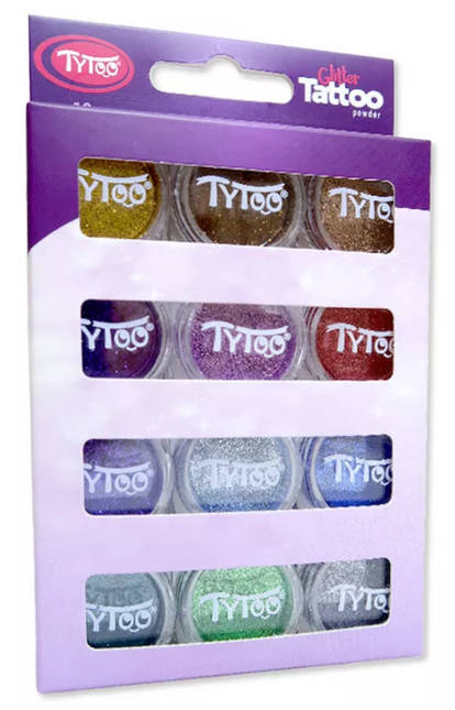 Tytoo Glitter tattoo Glitter Set Extra kleuren