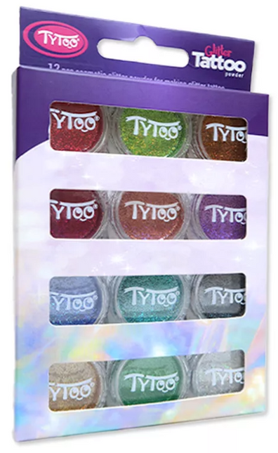 Tytoo Glitter tattoo Glitter Set Holografische kleuren