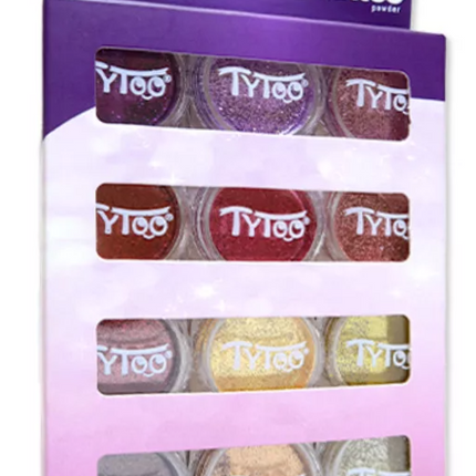 Tytoo Glitter tattoo Glitter Set Warme kleuren
