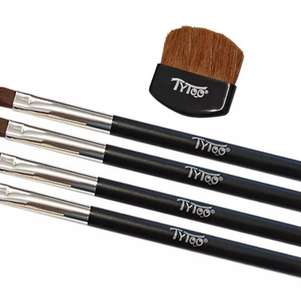 Tytoo Glittertattoo kwastenset 5 delig