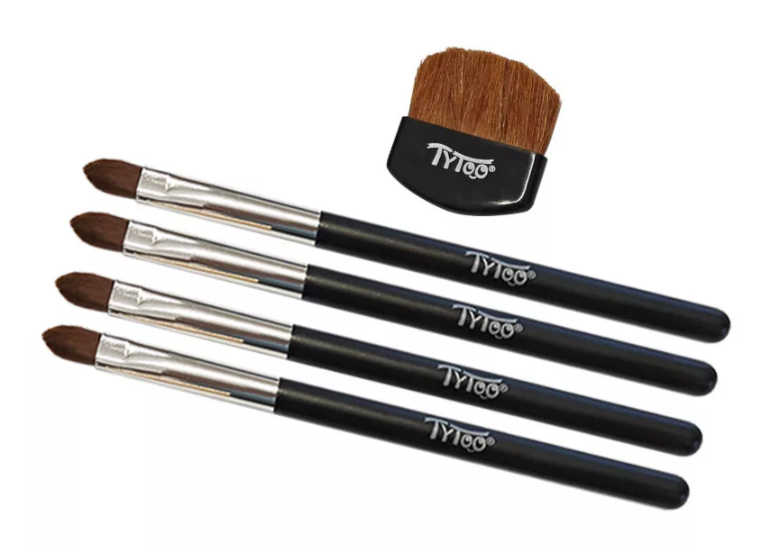 Tytoo Glittertattoo kwastenset 5 delig